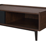 Duane Coffee Table in Dark Brown and Black by Manhattan Comfort at Eve Furniture