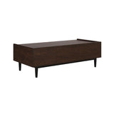 Duane Coffee Table in Dark Brown and Black by Manhattan Comfort at Eve Furniture