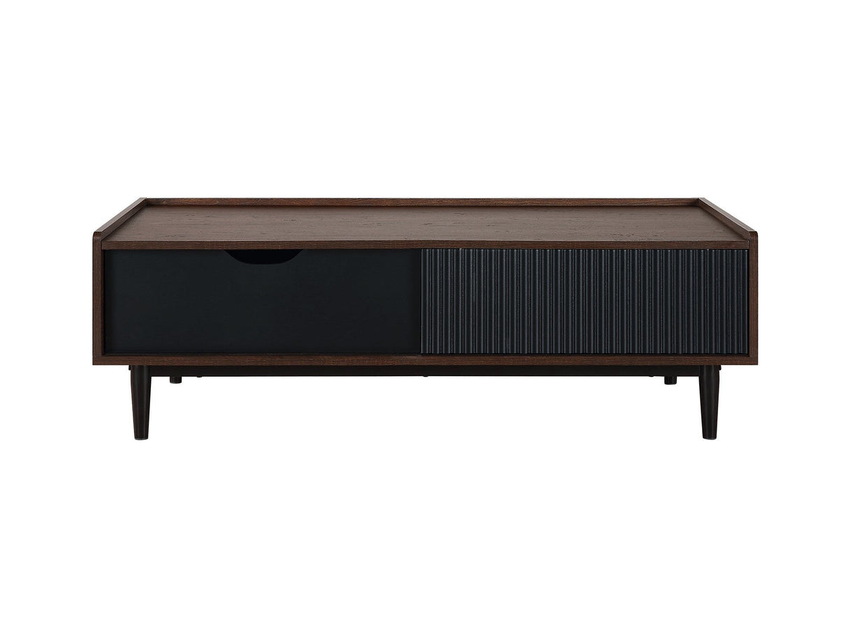 Duane Coffee Table in Dark Brown and Black by Manhattan Comfort at Eve Furniture