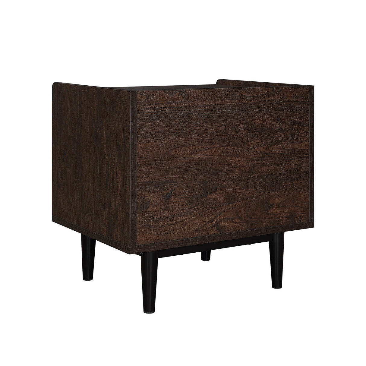 Duane Nightstand in Dark Brown and Navy Blue by Manhattan Comfort at Eve Furniture