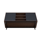 Duane Sideboard in Dark Brown and Black by Manhattan Comfort at Eve Furniture