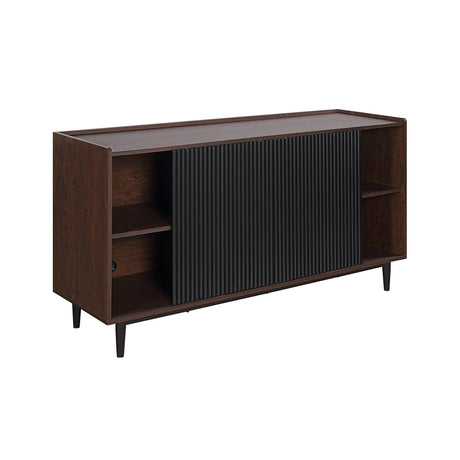 Duane Sideboard in Dark Brown and Black by Manhattan Comfort at Eve Furniture