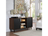 Duane Sideboard in Dark Brown and Black by Manhattan Comfort at Eve Furniture