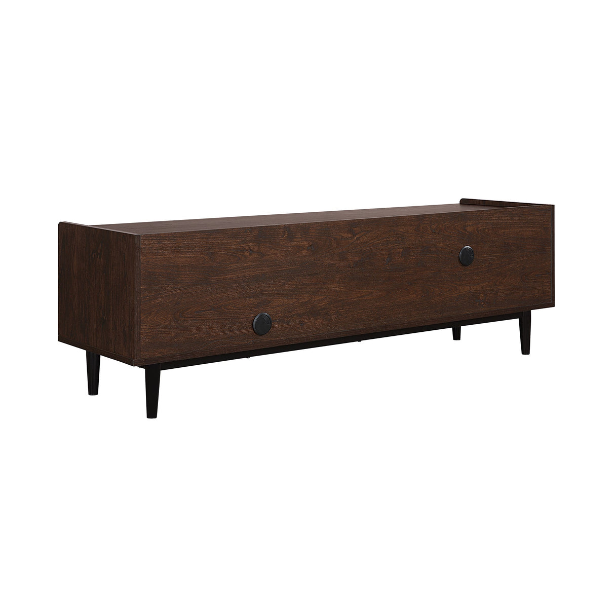 Duane TV Stand in Dark Brown and Black by Manhattan Comfort at Eve Furniture