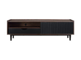Duane TV Stand in Dark Brown and Black by Manhattan Comfort at Eve Furniture