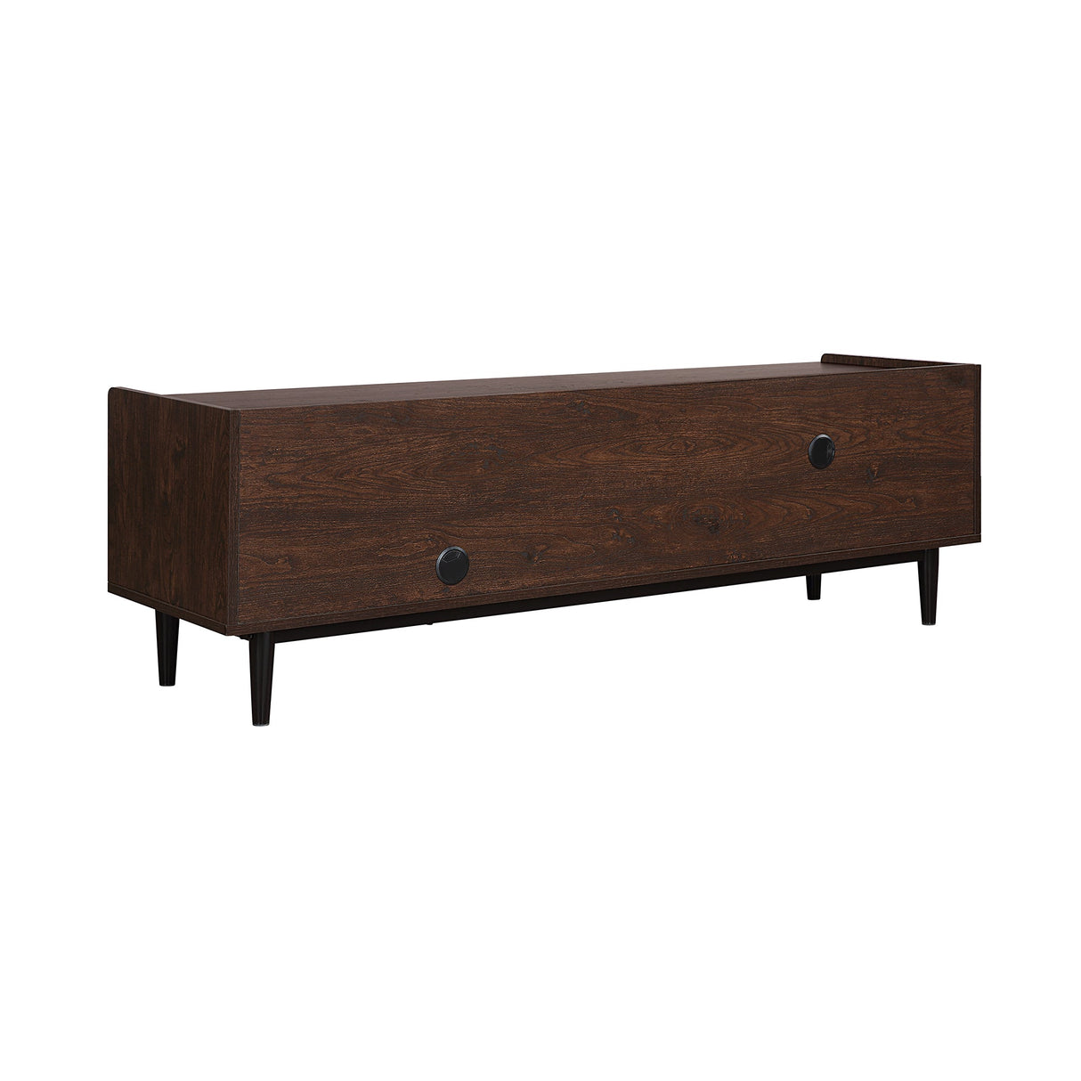 Duane TV Stand in Dark Brown and Navy Blue by Manhattan Comfort at Eve Furniture