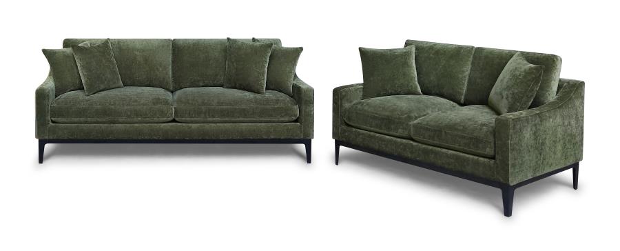 Duarte Dark Moss 2-Piece Living Room Set