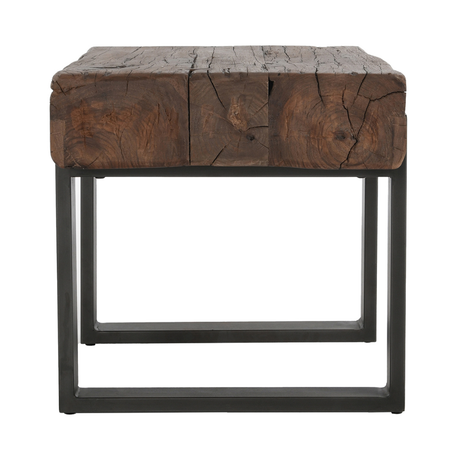 Duarte End Table - Rustic Brown by Classic Home at Eve Furniture