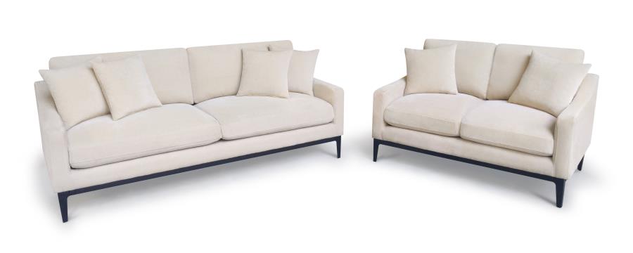 Duarte Latte 2-Piece Living Room Set