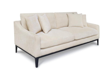Duarte Latte Transitional Upholstered Sofa with Reversible Cushions by Coaster at Eve Furniture