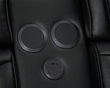 Dubai Black 3-Piece Power Reclining Set by Happy Homes at Eve Furniture