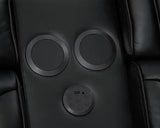 Dubai Black 3-Piece Power Reclining Set by Happy Homes at Eve Furniture