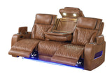 Dubai Brown 3-Piece Power Reclining Set by Happy Homes at Eve Furniture