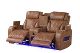 Dubai Brown 3-Piece Power Reclining Set by Happy Homes at Eve Furniture