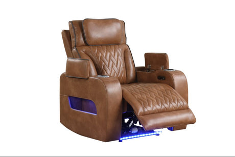 Dubai Brown 3-Piece Power Reclining Set by Happy Homes at Eve Furniture