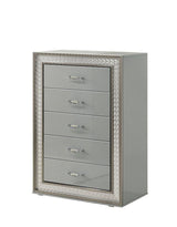 Dubai Metallic Silver Bedroom Set by New Era Innovations at Eve Furniture