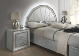 Dubai Metallic Silver Bedroom Set by New Era Innovations at Eve Furniture