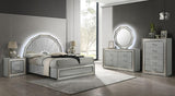 Dubai Metallic Silver Bedroom Set by New Era Innovations at Eve Furniture