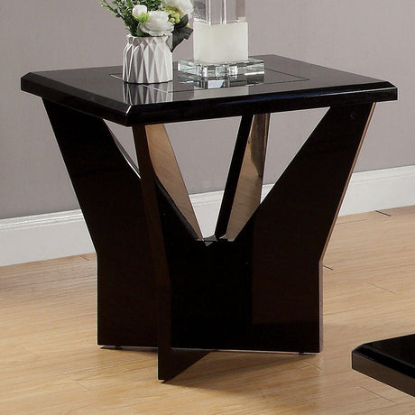 Dubendorf Black End Table by Furniture of America at Eve Furniture