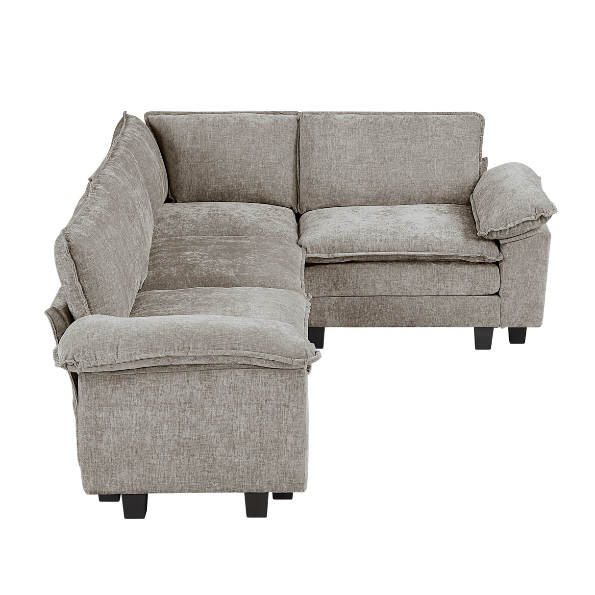 Dublin Dark Pewter Ottoman