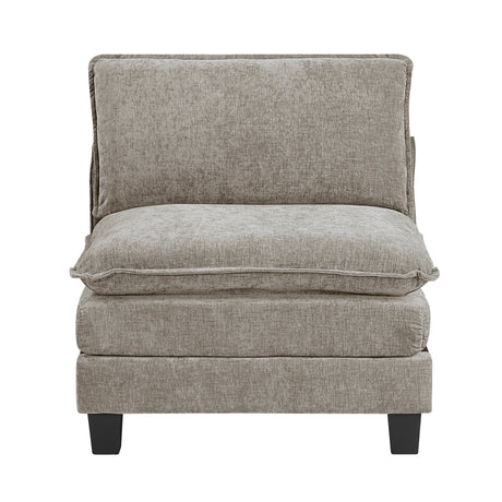 Dublin Dark Pewter Ottoman by Homelegance at Eve Furniture