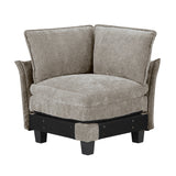 Dublin Dark Pewter Ottoman