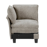 Dublin Dark Pewter Ottoman