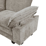 Dublin Dark Pewter Ottoman