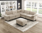 Dublin Dark Pewter Ottoman