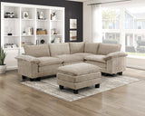 Dublin Dark Pewter Ottoman
