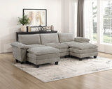 Dublin Dark Pewter Ottoman