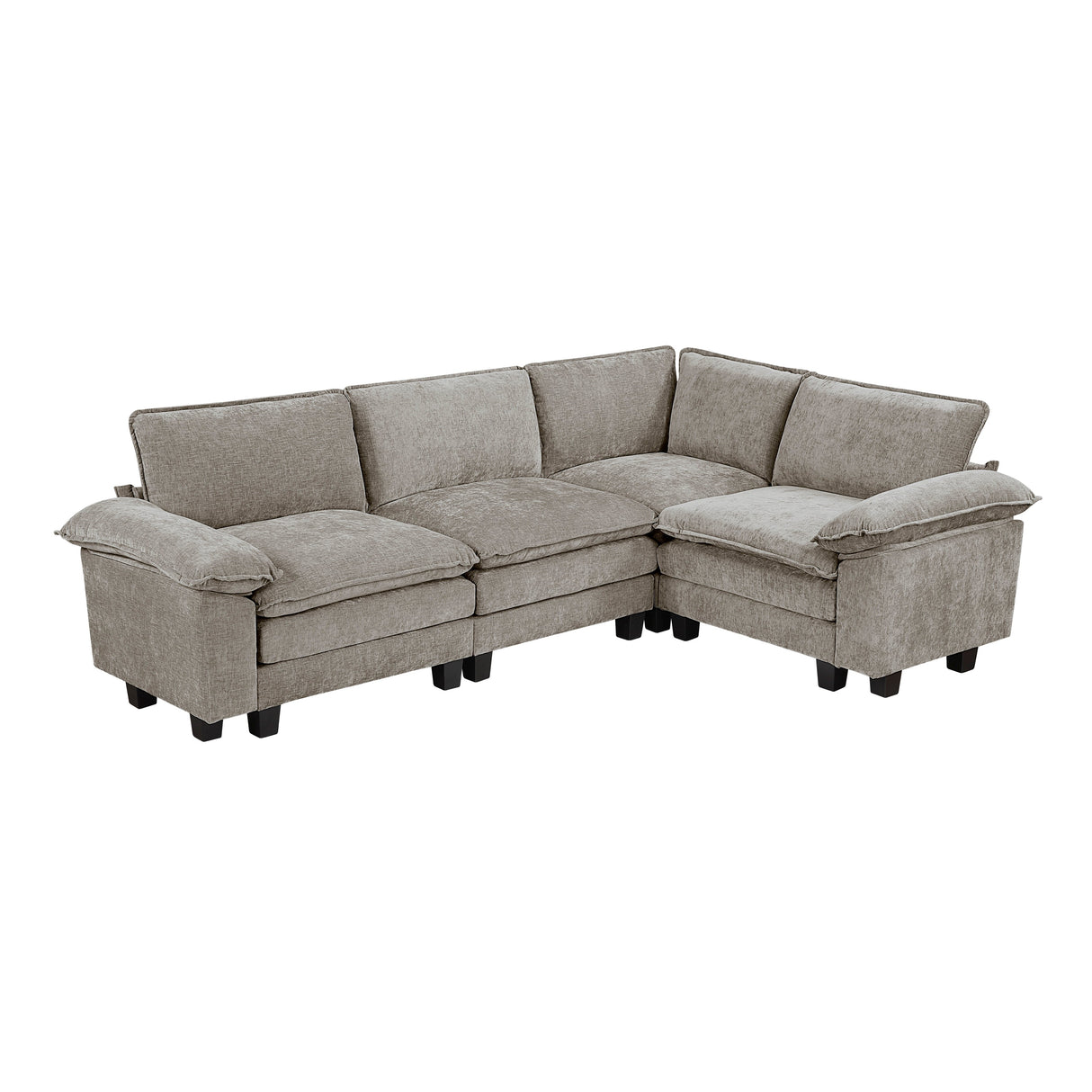 Dublin Dark Pewter Ottoman