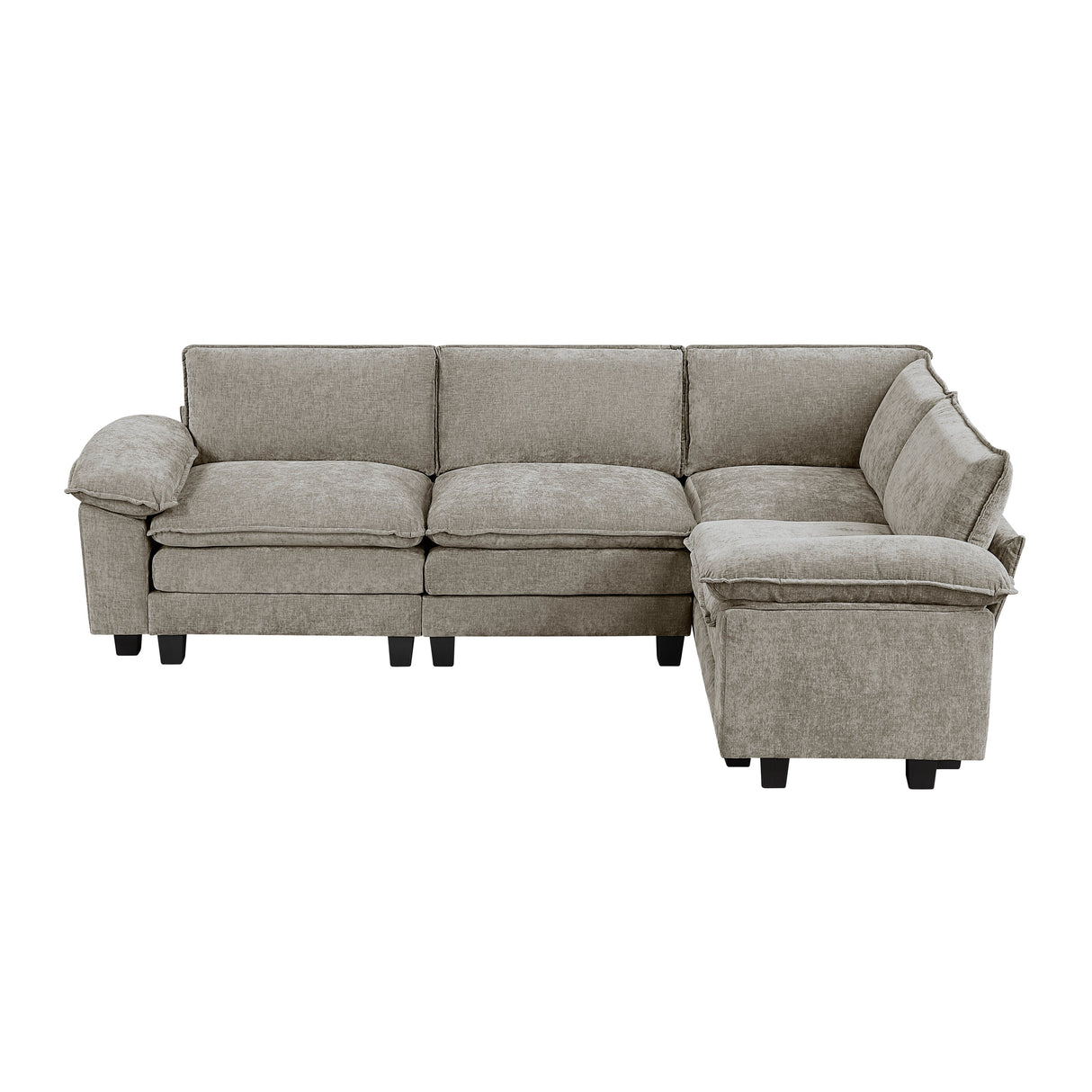 Dublin Dark Pewter Ottoman
