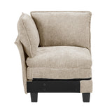 Dublin Taupe 5-Piece Modular Sectional by Homelegance at Eve Furniture