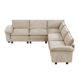 Dublin Taupe 5-Piece Modular Sectional by Homelegance at Eve Furniture