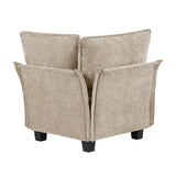 Dublin Taupe 6-Piece Modular Sectional with Ottoman by Homelegance at Eve Furniture