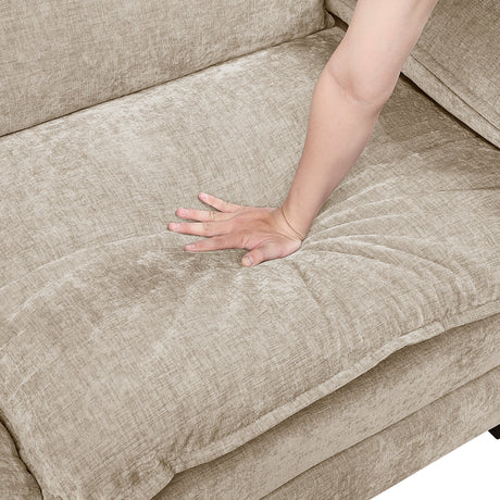 Dublin Taupe Loveseat by Homelegance at Eve Furniture
