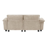 Dublin Taupe Loveseat by Homelegance at Eve Furniture