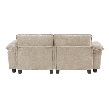 Dublin Taupe Loveseat by Homelegance at Eve Furniture