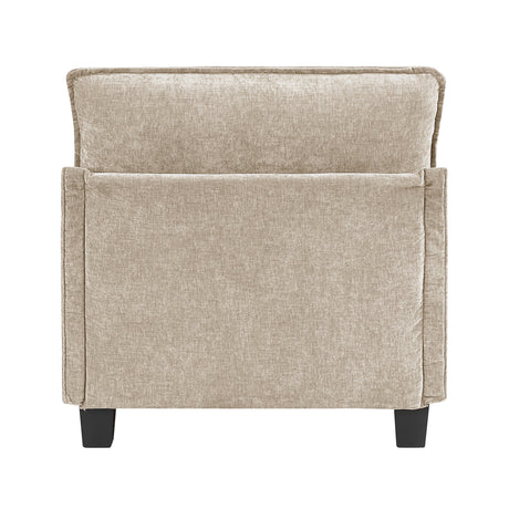 Dublin Taupe Loveseat by Homelegance at Eve Furniture