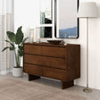 Dubrovnik Mid Century Modern Walnut Dresser With 6 Drawers by Ashcroft Furniture at Eve Furniture