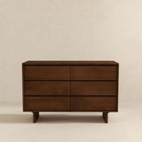 Dubrovnik Mid Century Modern Walnut Dresser With 6 Drawers by Ashcroft Furniture at Eve Furniture