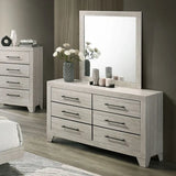Dubuque Light Gray 4-Piece Queen Bedroom Set by Furniture of America at Eve Furniture