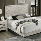 Dubuque Light Gray 4-Piece Queen Bedroom Set by Furniture of America at Eve Furniture