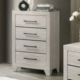 Dubuque Light Gray 5-Piece Queen Bedroom Set by Furniture of America at Eve Furniture