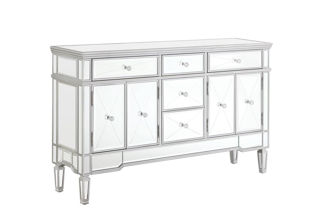 Duchess Silver 5-Drawer Accent Cabinet