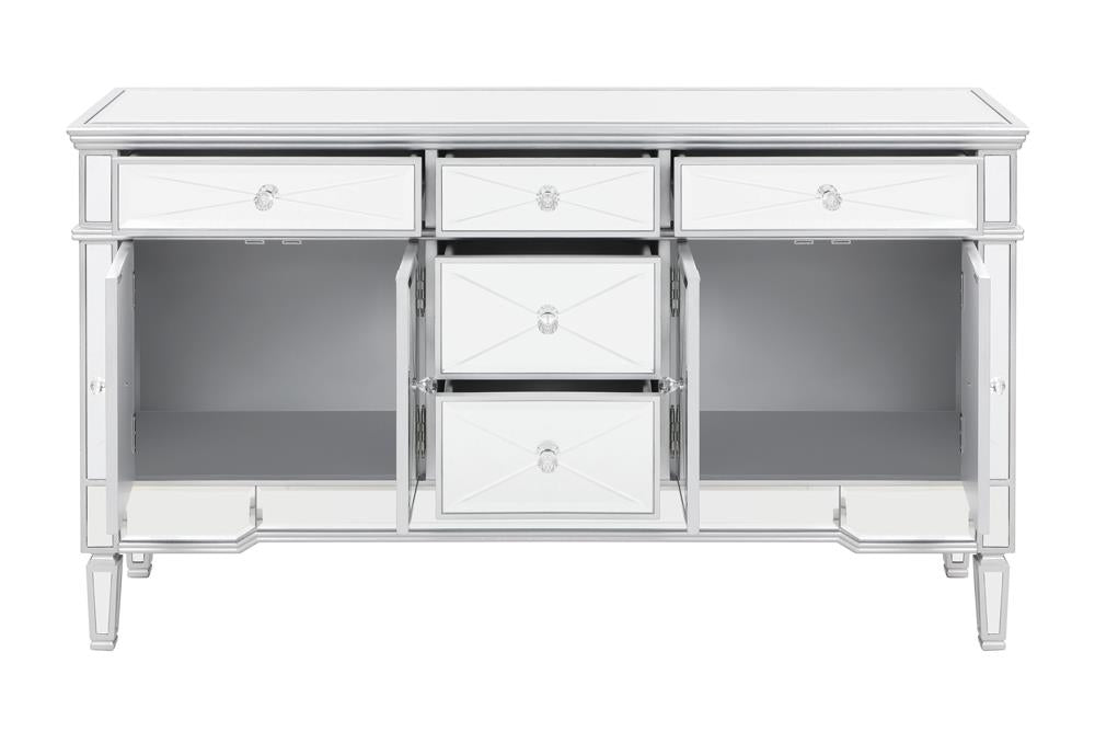 Duchess Silver 5-Drawer Accent Cabinet