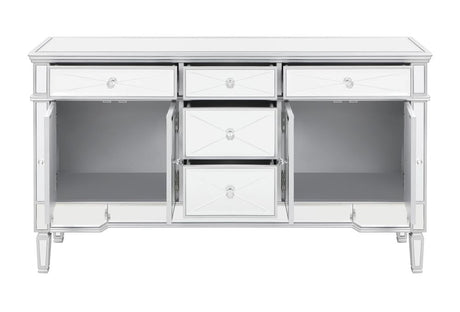 Duchess Silver 5-Drawer Accent Cabinet