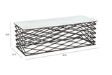 Duchess White & Antique Bronze Coffee Table by Zuomod at Eve Furniture