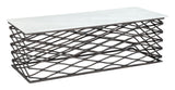 Duchess White & Antique Bronze Coffee Table by Zuomod at Eve Furniture